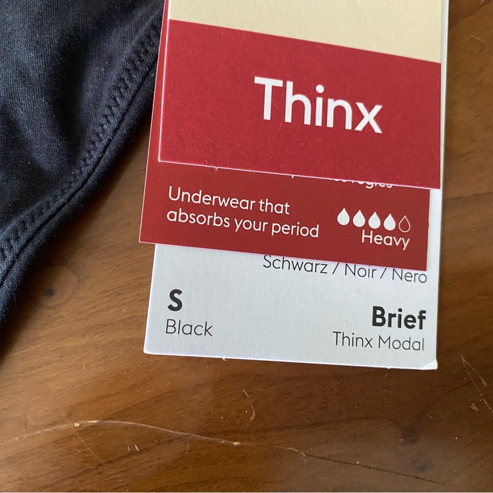 Thinx Period Underwear; Modal cotton, brief cut.